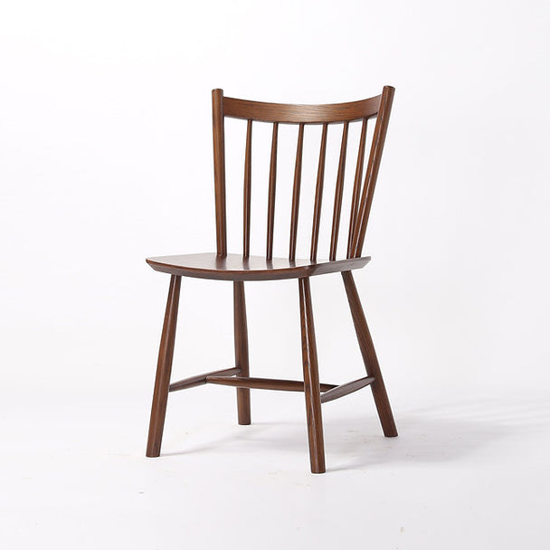 Vincent Chair in solid oak with natural finish; Vincent Chair in solid oak with walnut finish